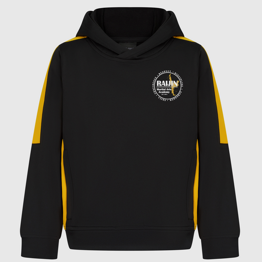 Raijin Martial Arts Academy - Black & Gold Pullover Hoodie (All Sizes)