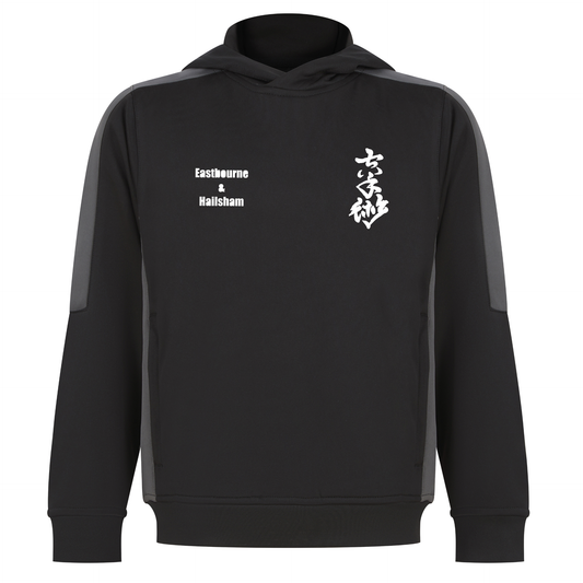 Karate Jutsu Kai - Grey & Black Pullover Hoodie (Junior Sizing)