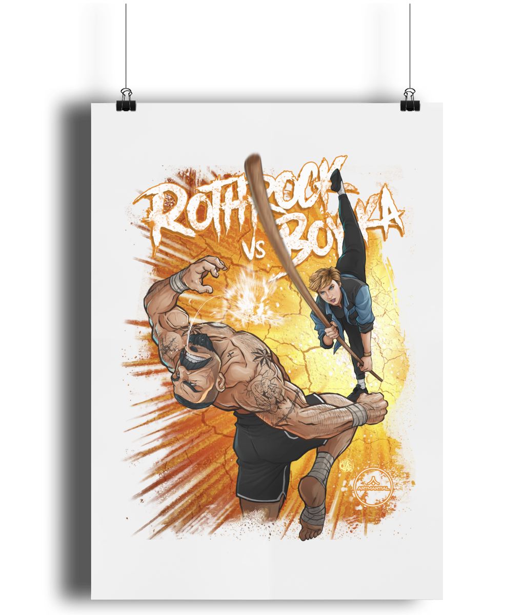 rothrock vs boyka - art print