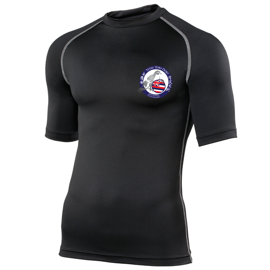 Tetsu Tori Ju-Jitsu - Black Short Sleeved Compression Top (All Sizes & Designs)