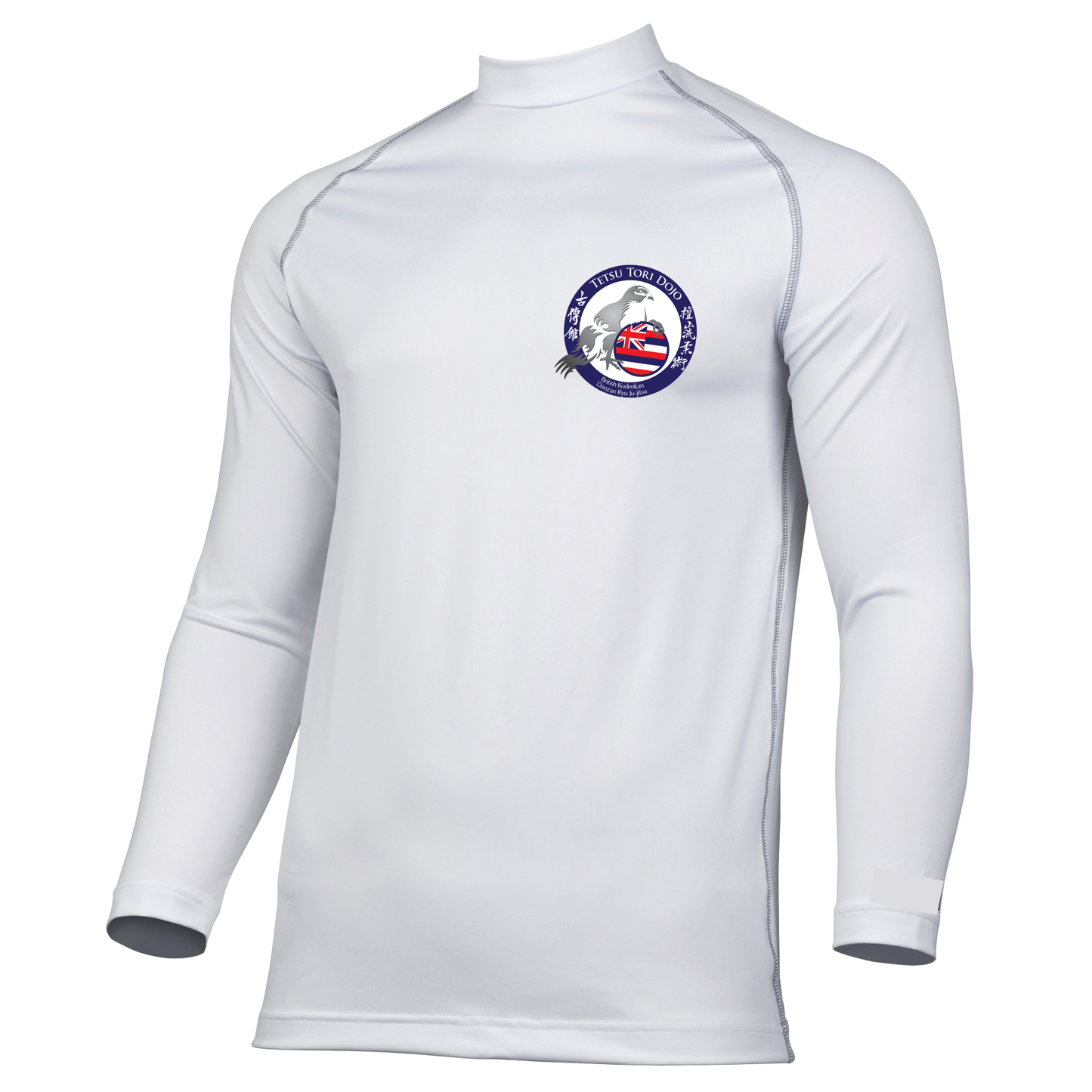 Tetsu Tori Ju-Jitsu - White Long Sleeved Compression Top (All Sizes & Designs)