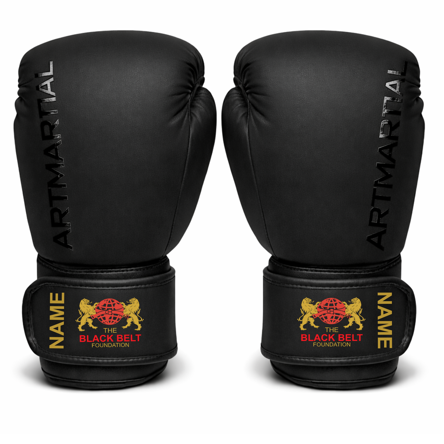 The Black Belt Foundation: Boxing Gloves - 8oz (Junior) with Personalisation