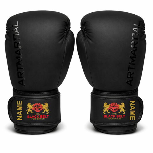 The Black Belt Foundation: Boxing Gloves - 14oz (Adult) with Personalisation