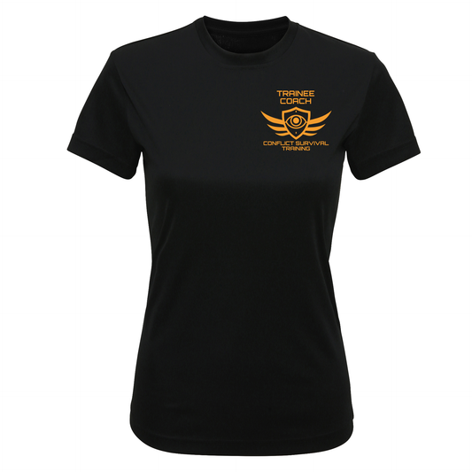 Conflict Survival Training - Women's Sports Poly Tech Tee (TRAINEE COACH ONLY)