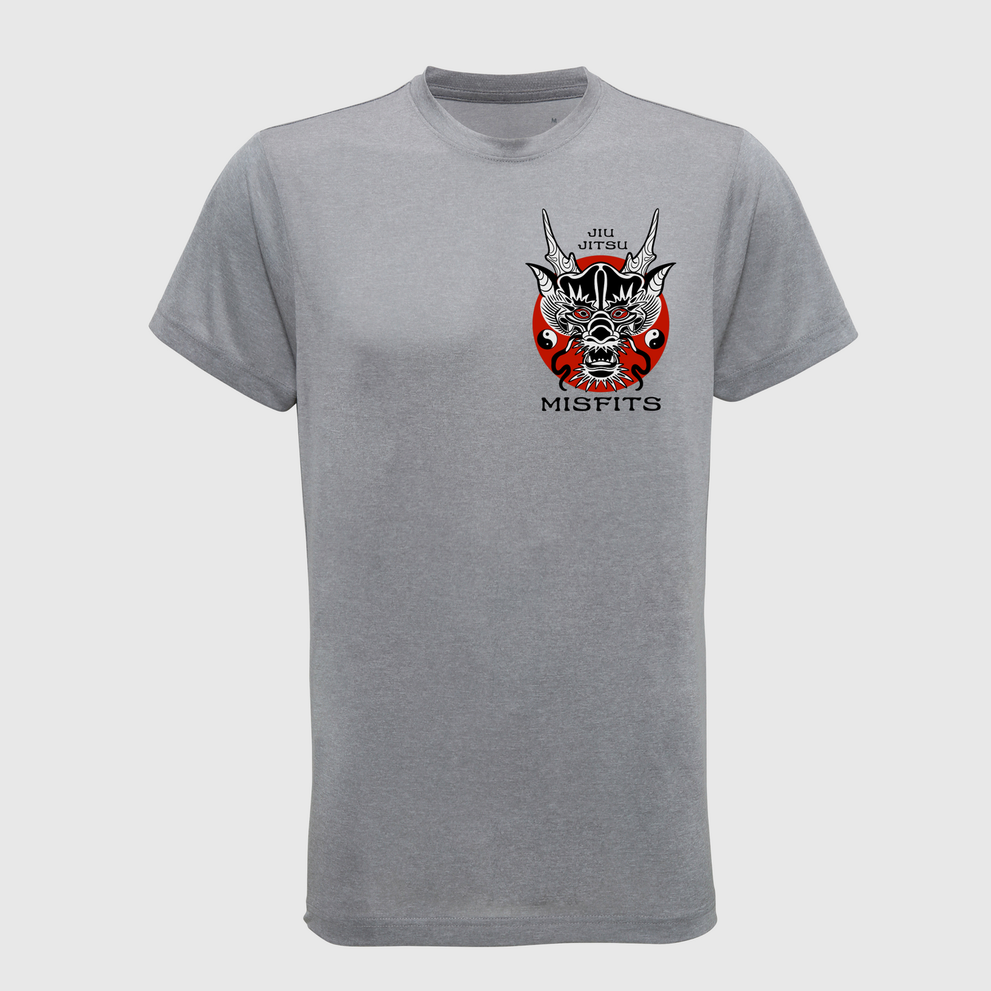 Misfits Jiu Jitsu - Silver Melange Sports Poly Tee (All Sizes)