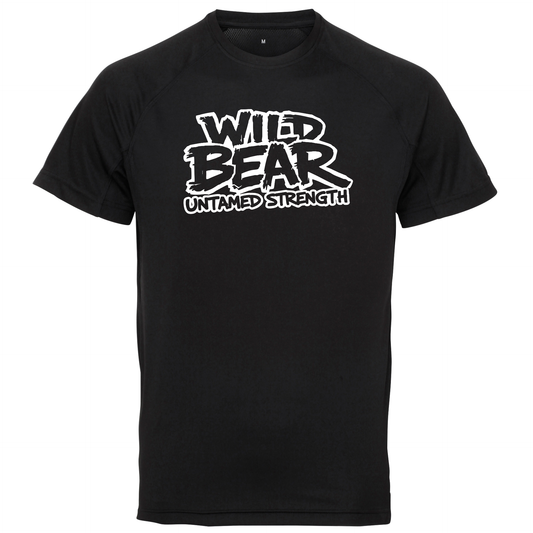 WILDBEAR - Premium Adult Sports Tech T Shirt V2 (Multiple Colours - White Logo)