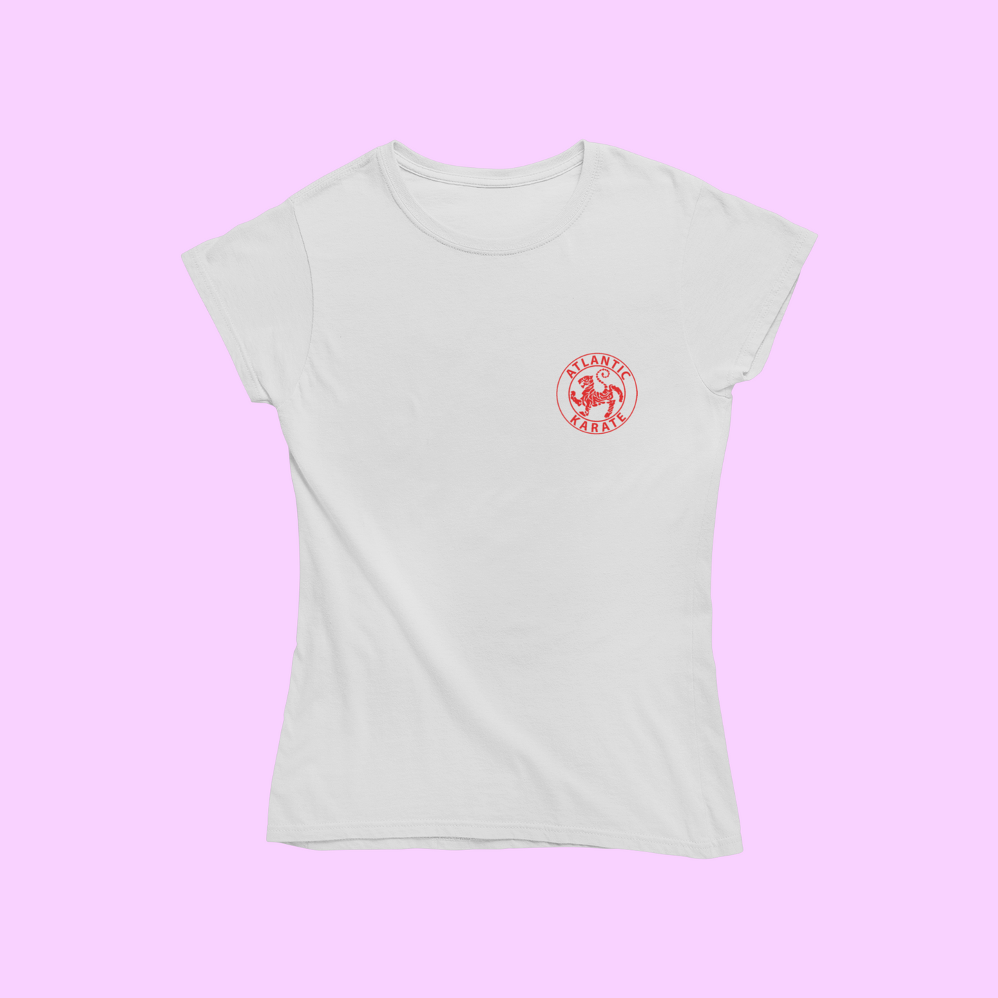 Atlantic Karate - Women's Cut T Shirt: Red Logo