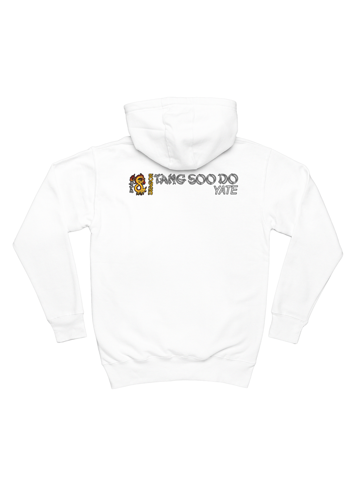 dragon tsd YATE - ADULT HOODY White (Back logo)