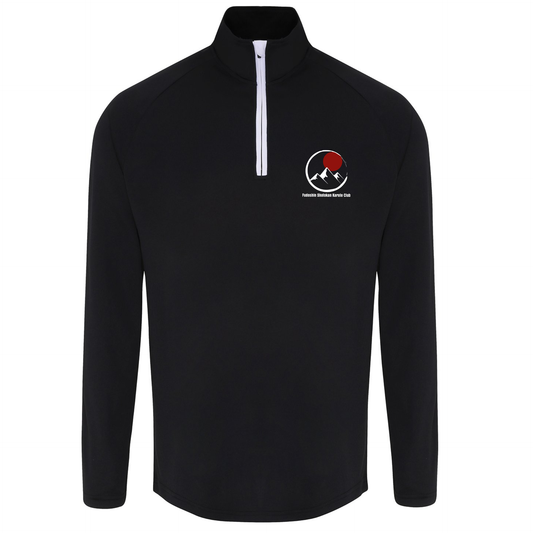 Fudoshin Shotokan Karate Club - 1/4 Zip Active Top (Unisex Adult Sizing/All Colours)
