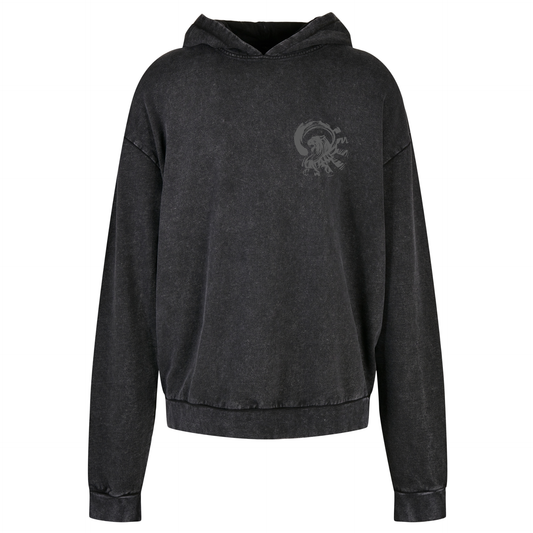 Elite Fighting Arts - Acid Wash Oversize Hoodie (All Colours)