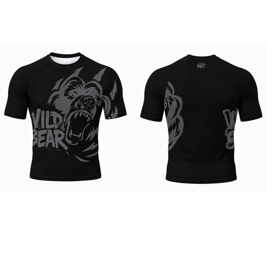 WildBear - Short Sleeved Rashguard - Graphite Grey - PRE ORDER
