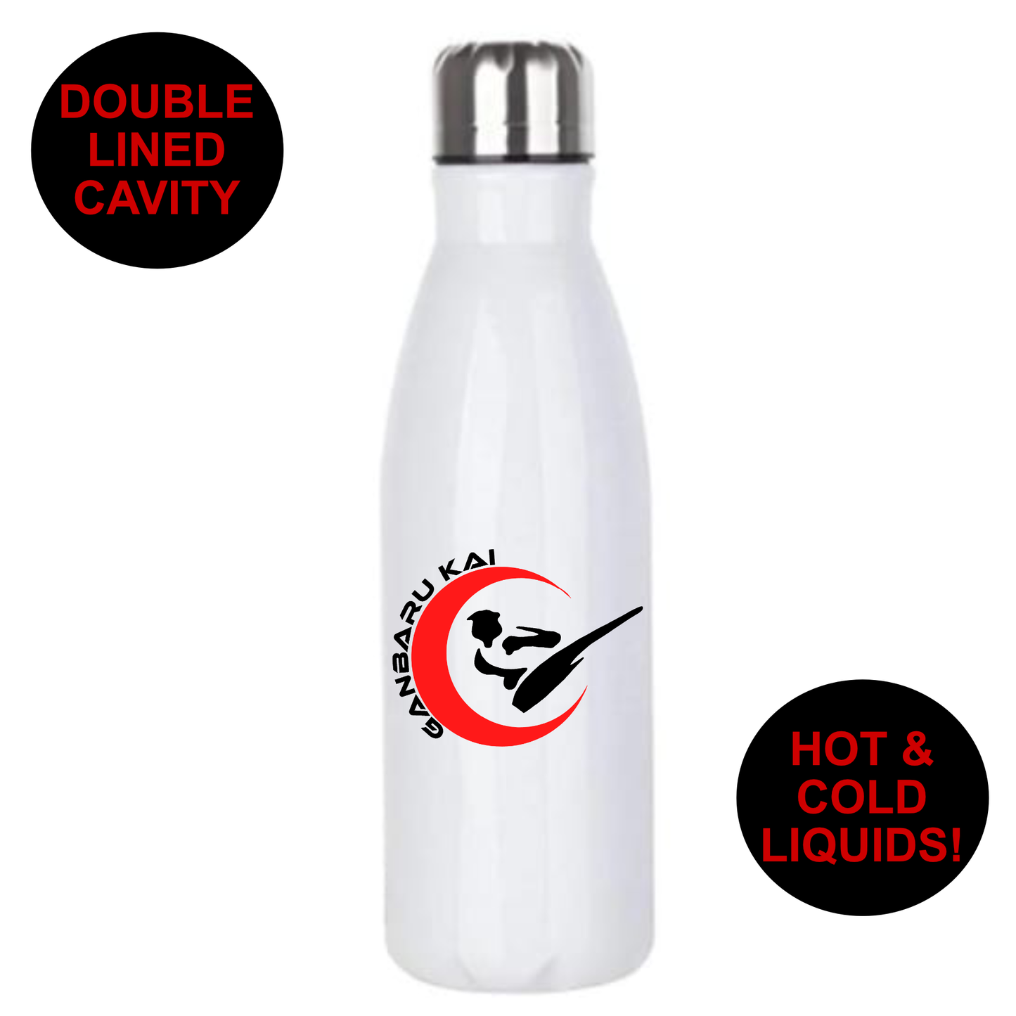 Ganbaru Kai - Premium Stainless Steel 650ml Water Bottle