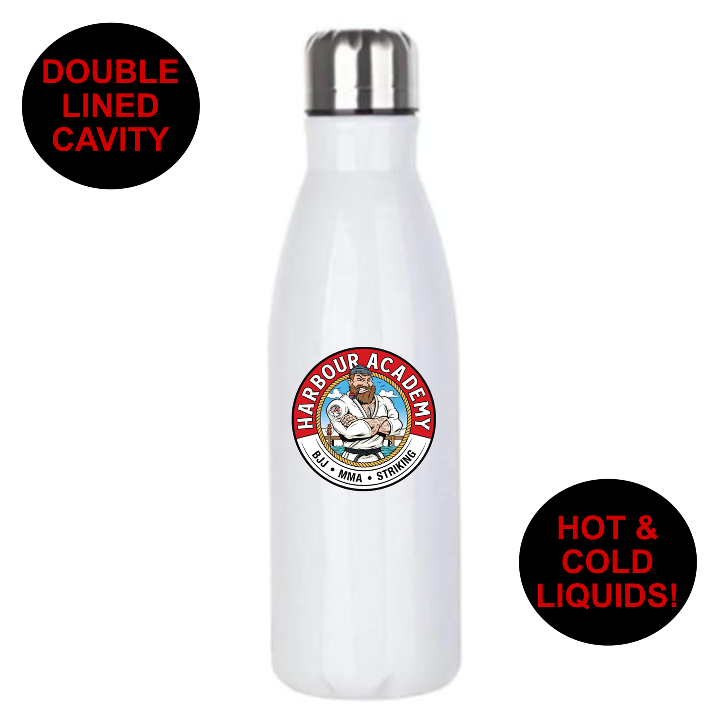 Harbour No Excuses - Premium Stainless Steel 650ml Water Bottle