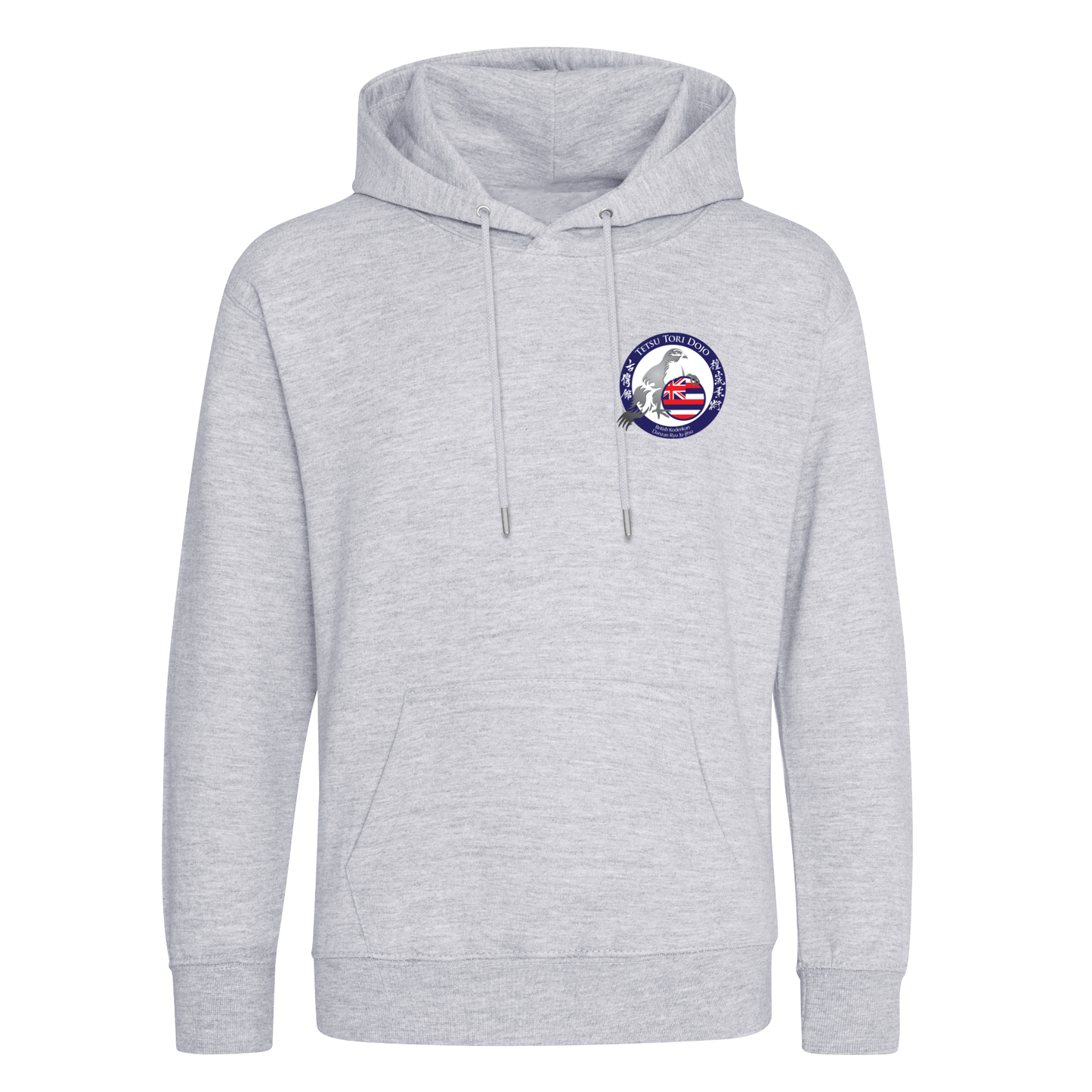 Tetsu Tori Ju-Jitsu - Grey Pullover Hoodie (All Sizes & Designs)