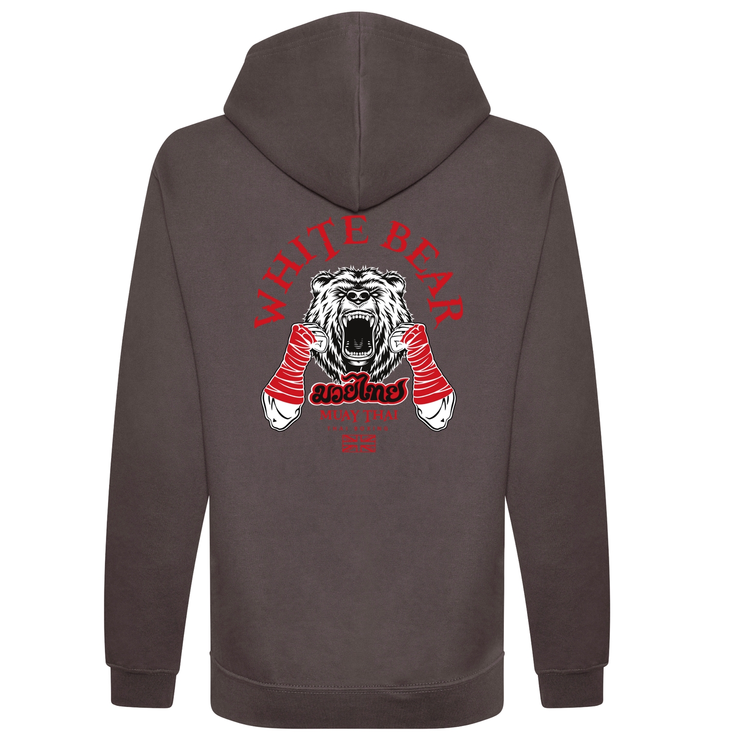 White Bear Muay Thai - Pullover Hoodie (All Sizes/Colours/Designs)