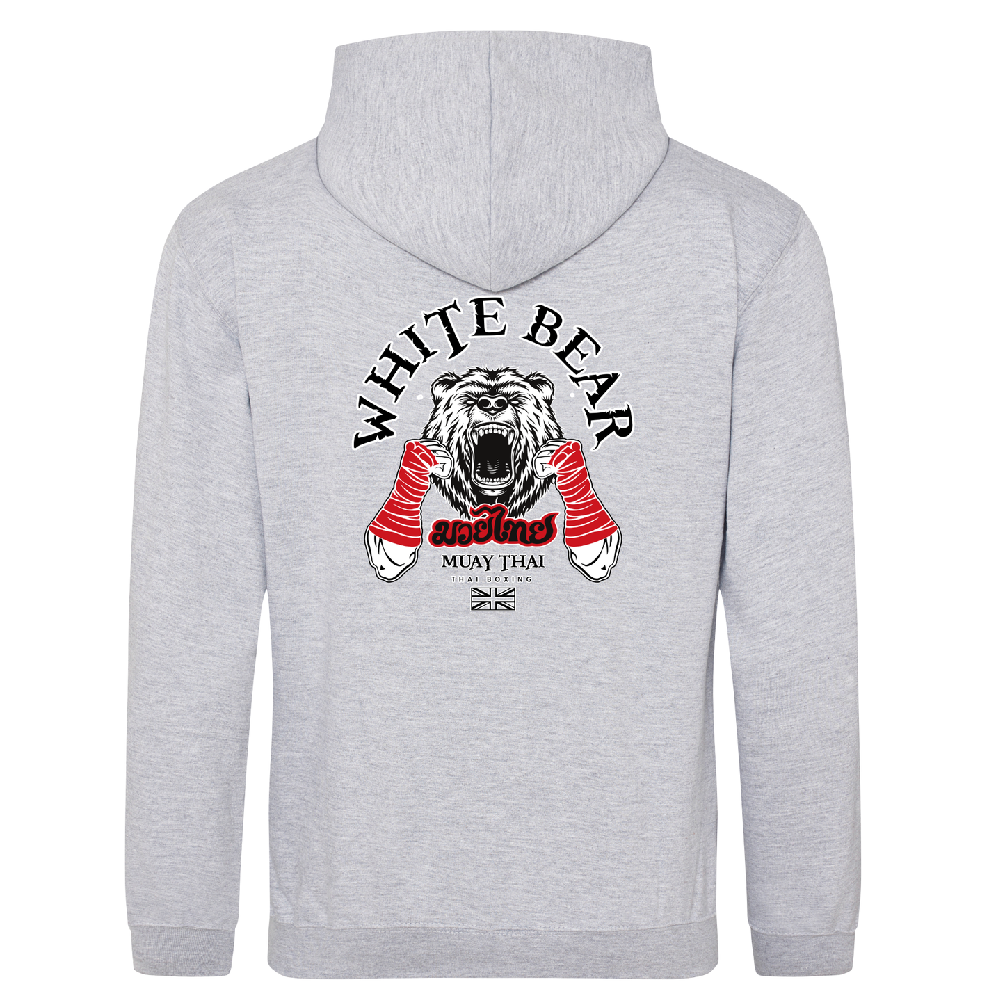 White Bear Muay Thai - Pullover Hoodie (All Sizes/Colours/Designs)