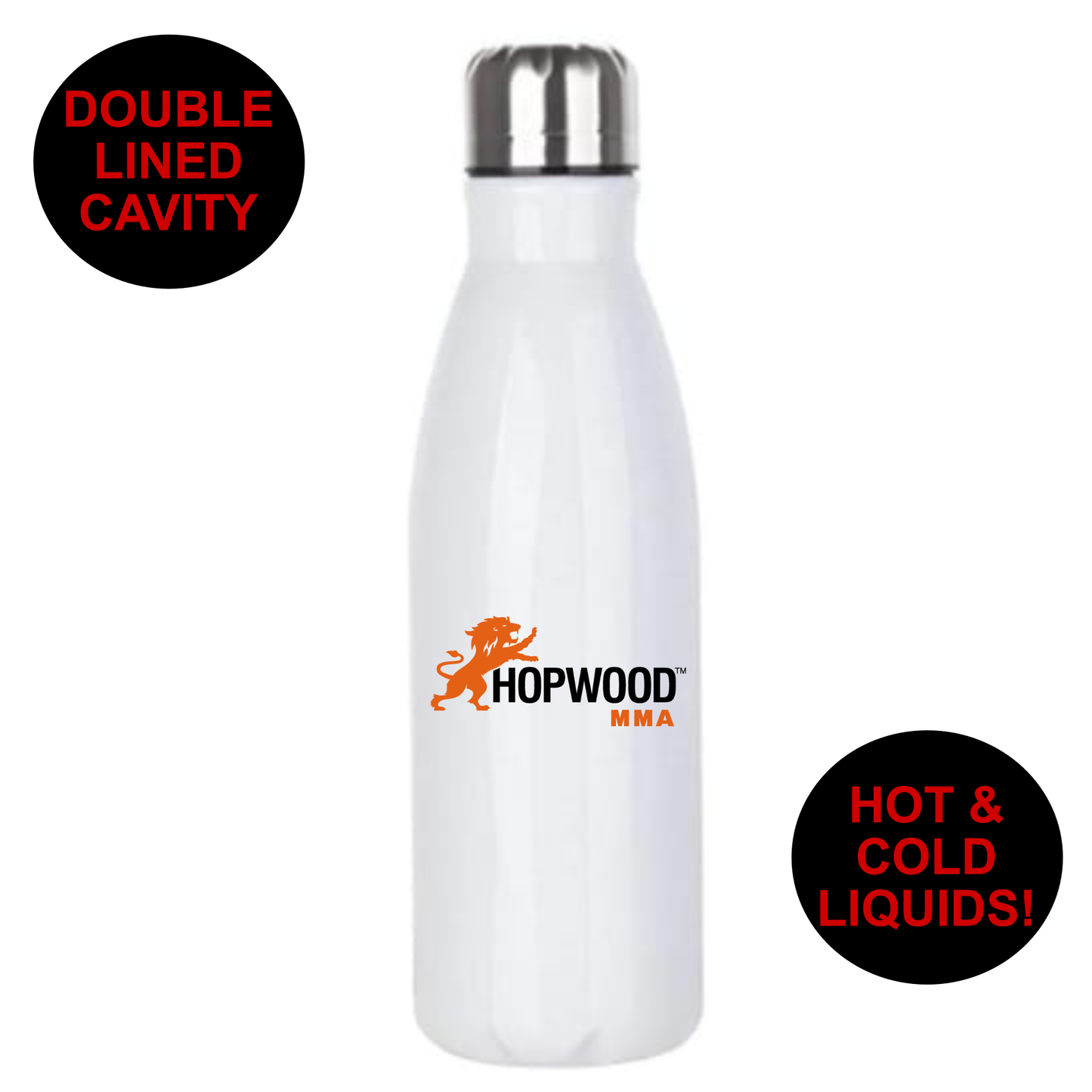 Hopwood MMA - Premium Stainless Steel 650ml Water Bottle