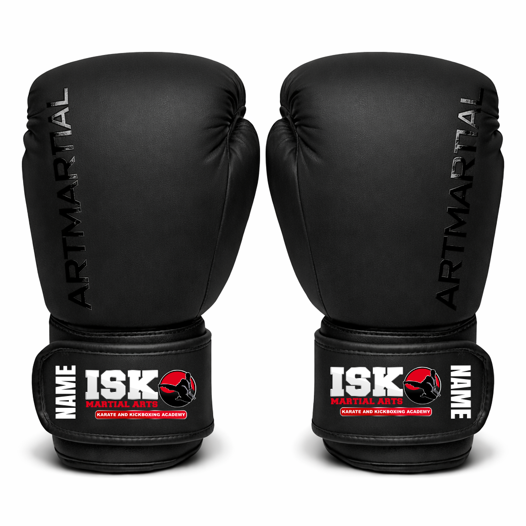 ISK Martial Arts - Boxing Gloves with Personalisation (All Sizes)