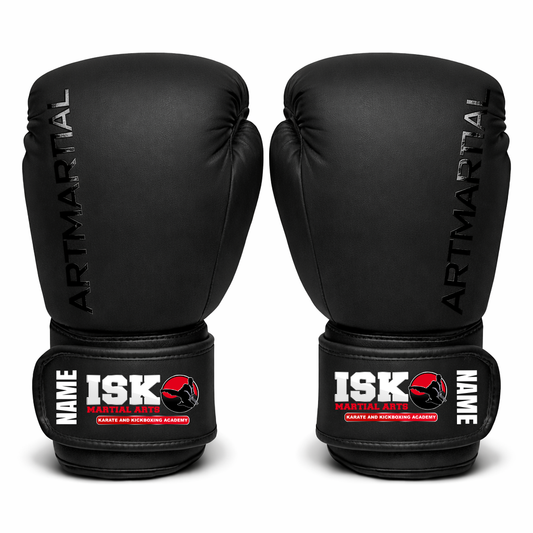 ISK Martial Arts - Boxing Gloves with Personalisation (All Sizes)