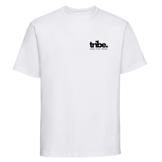 Tribe Fitness Hamilton - Adult Oversize Cotton T Shirt - White