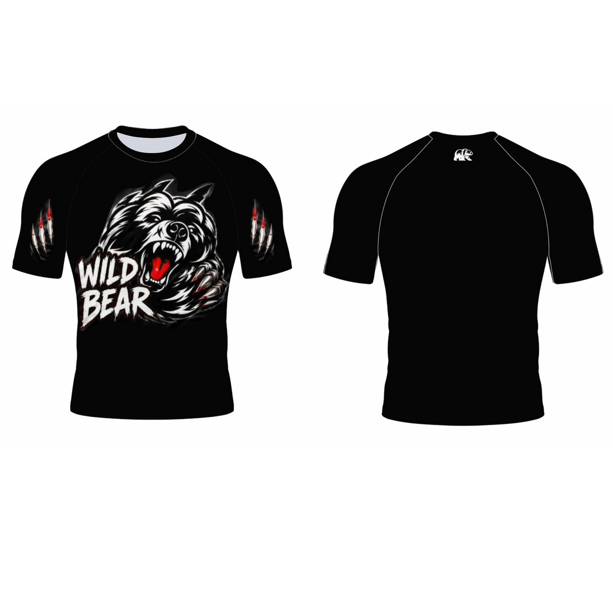 WildBear - Short Sleeved Rashguard - Roaring Bear Front - PRE ORDER