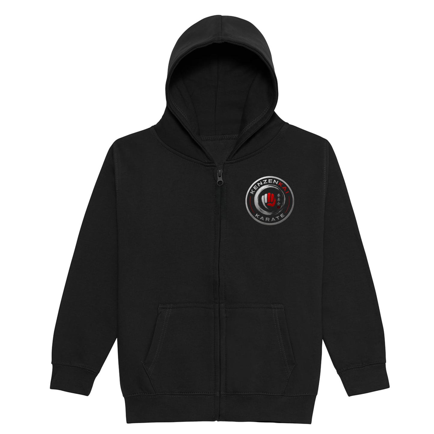 Kenzenkai Karate - Junior Full Zip Hoodie - Female Design