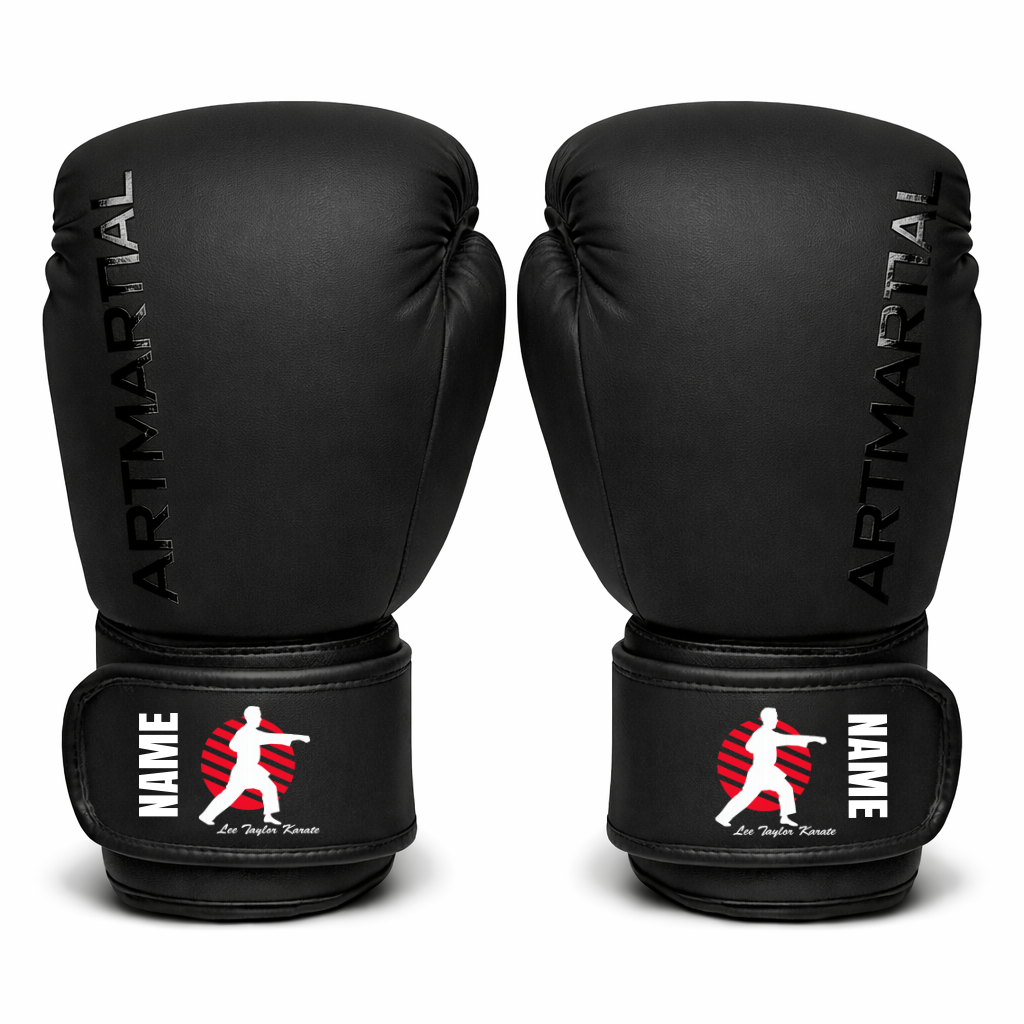 Lee Taylor Karate - Boxing Gloves with Personalisation (All Sizes)