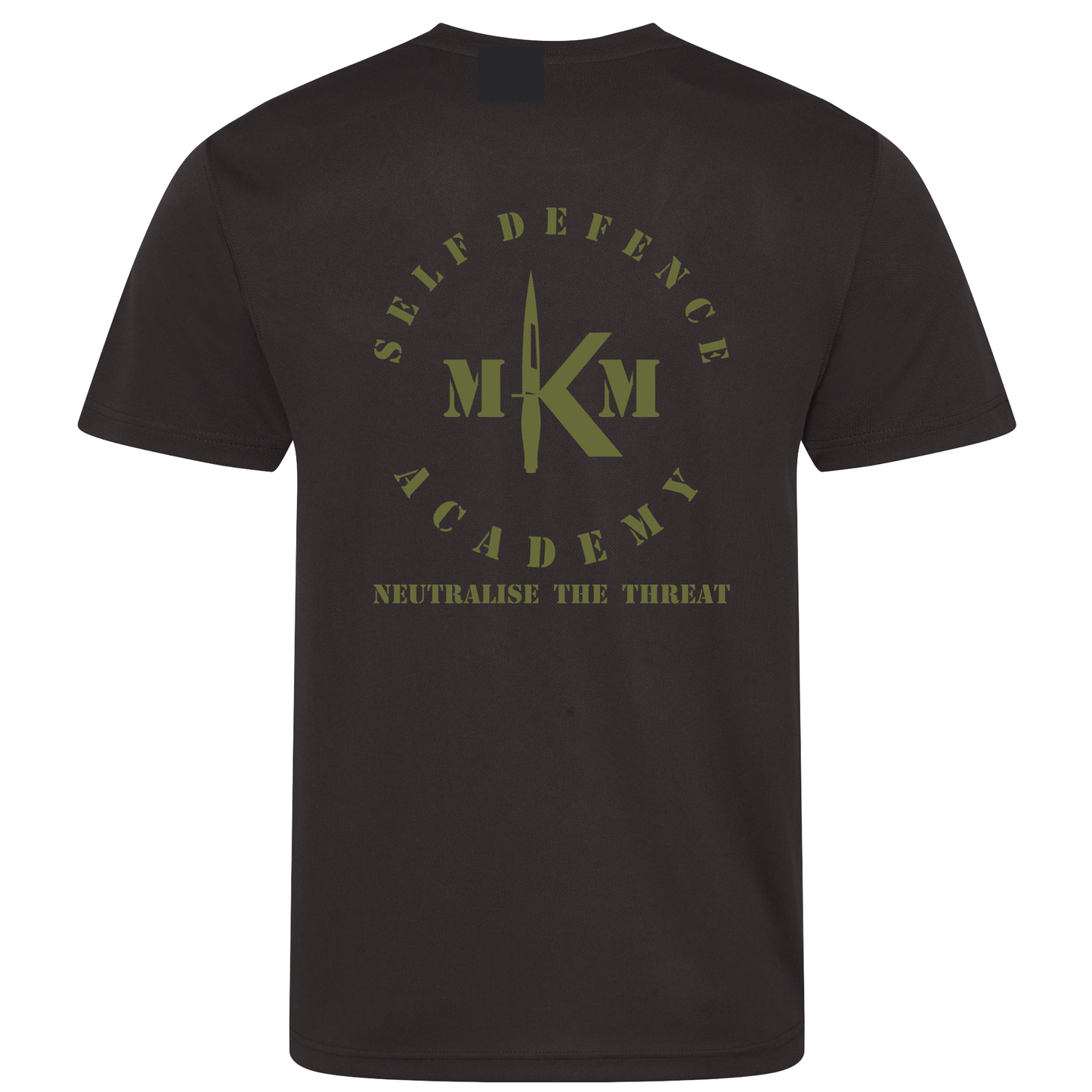MKM Self Defence Academy - Adult Poly Tech T Shirt (Green Colourway)