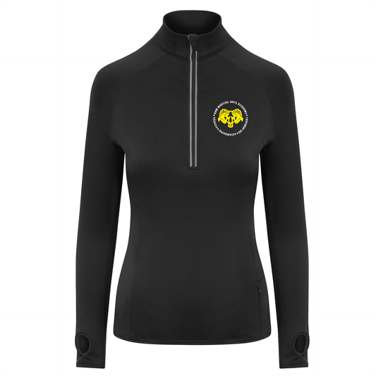 RAM Martial Arts & Fitness- Female Cut 1/4 Zip Active Top