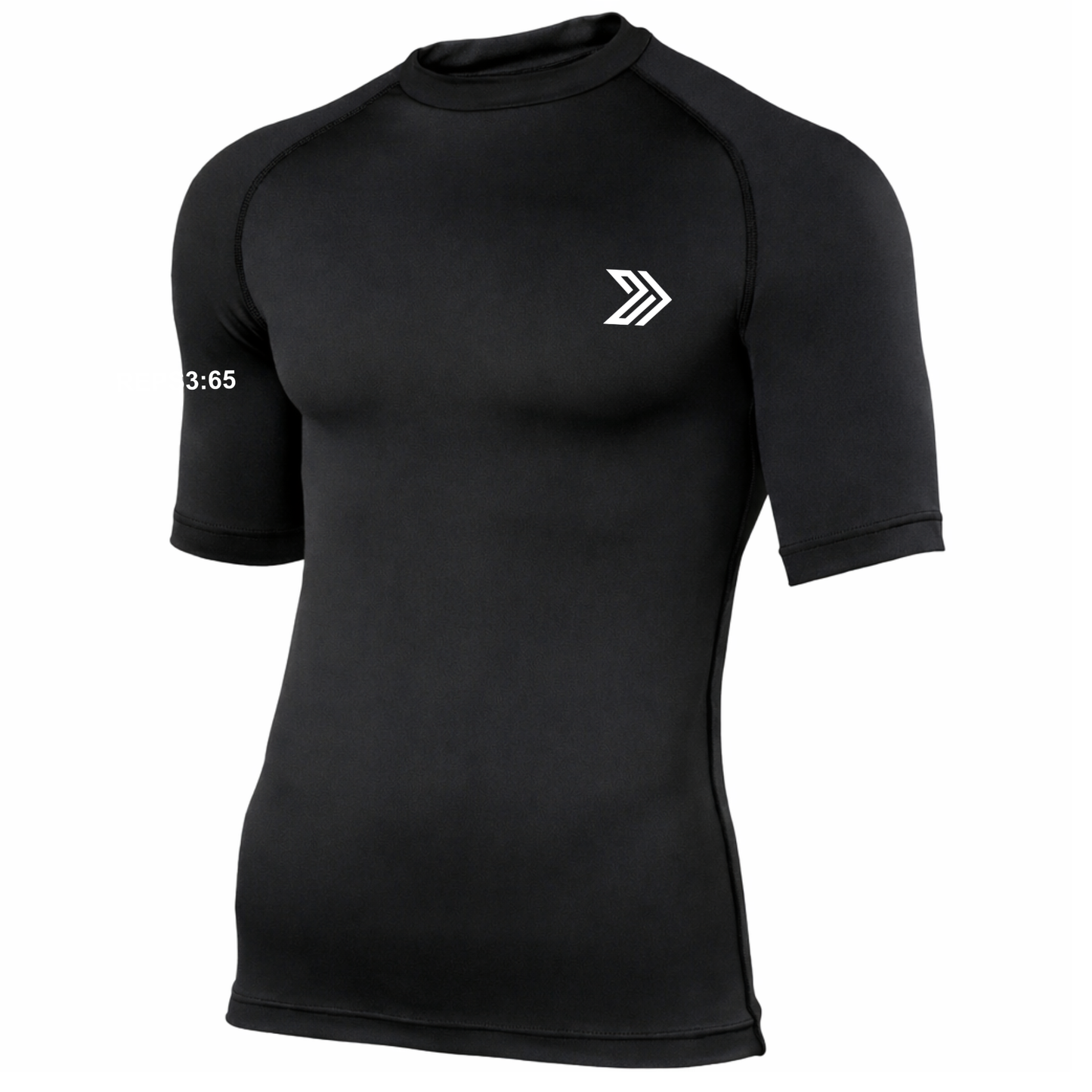 Be Military Fit - Black Compression Top (All Designs)