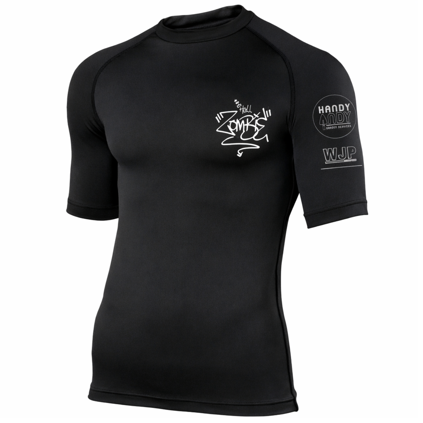 Hull Zombie BJJ - Black Short Sleeved Rashguard (All Sizes) PRE ORDER (6-8 weeks)