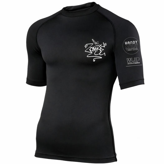 Hull Zombie BJJ - Black Short Sleeved Rashguard (All Sizes) PRE ORDER (6-8 weeks)