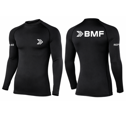Be Military Fit - Black Compression Top (All Designs)