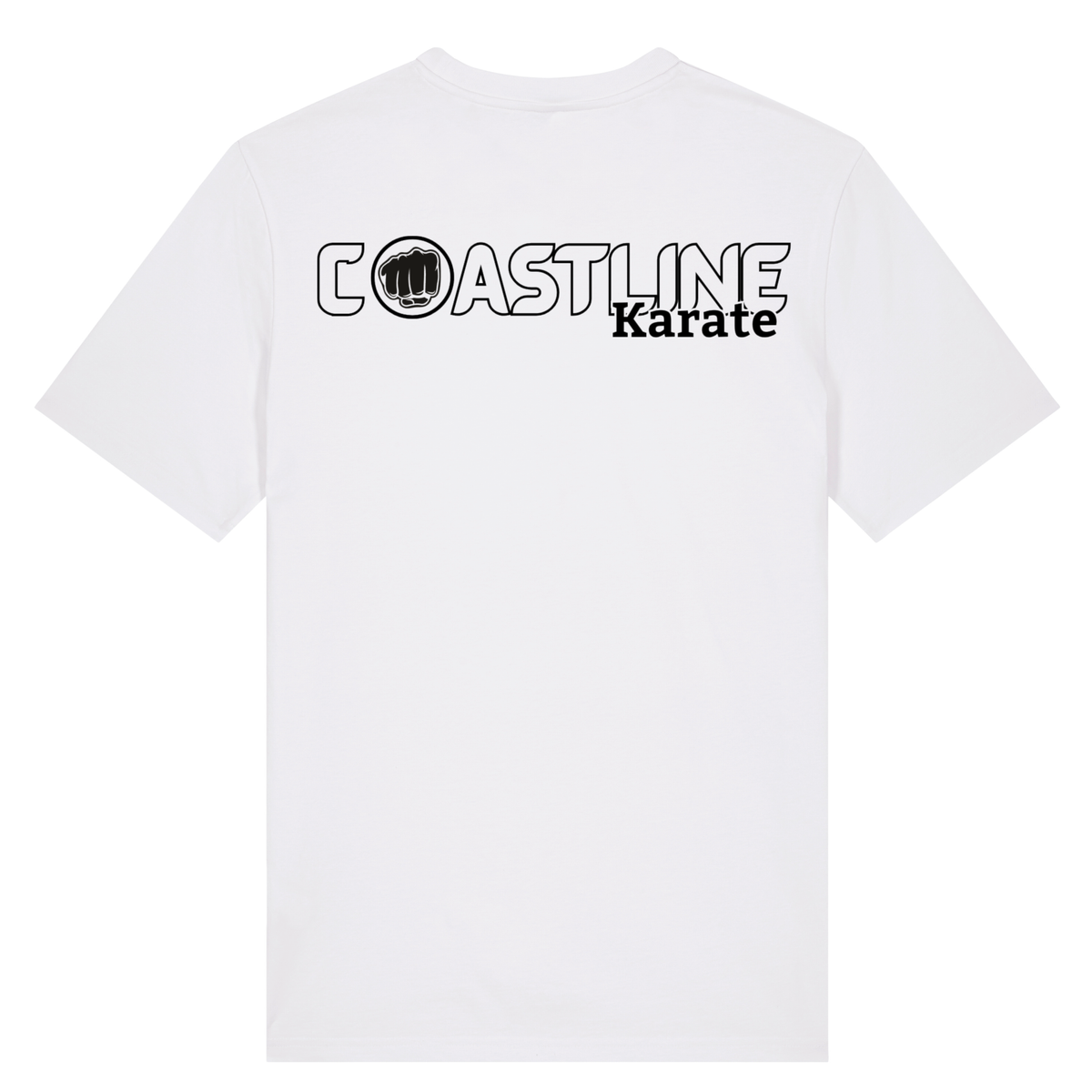 Coastline MA - Karate White Cotton Tee (Mono - All Sizes)