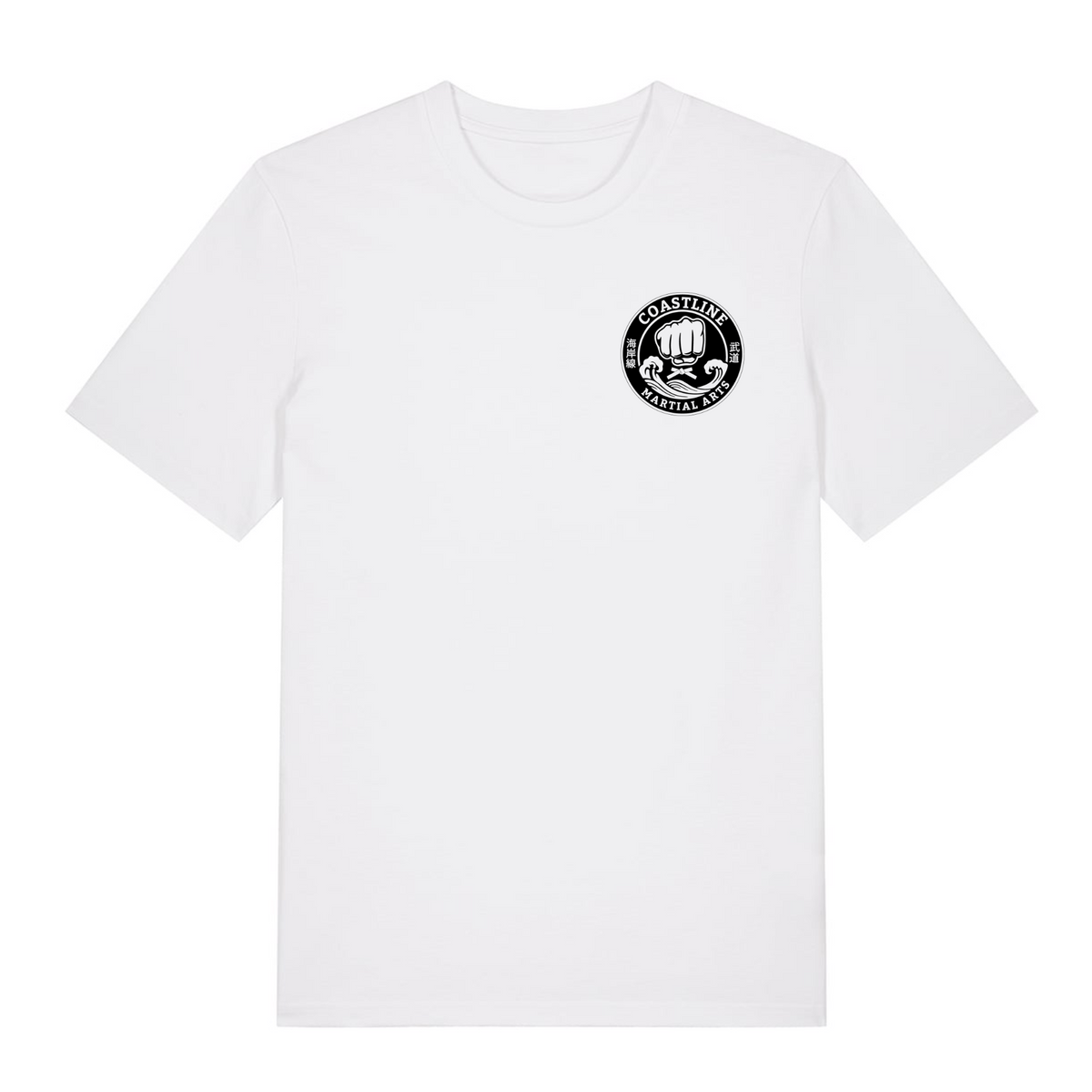 Coastline MA - Karate White Cotton Tee (Mono - All Sizes)