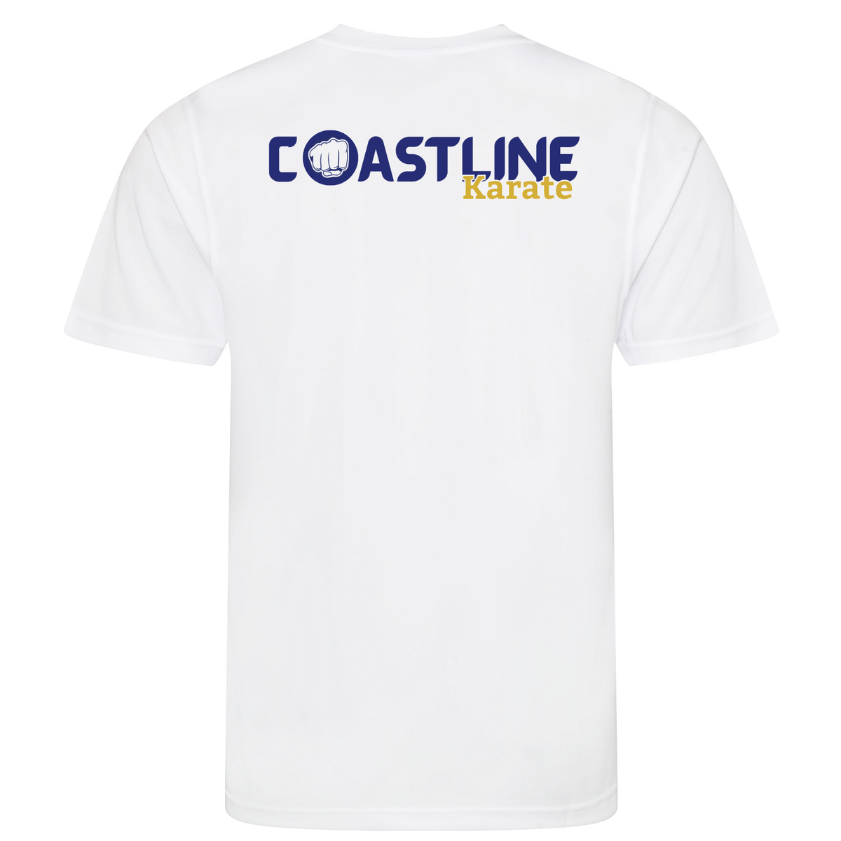 Coastline MA - Karate White Poly Tech T Shirt (Colour - All Sizes)