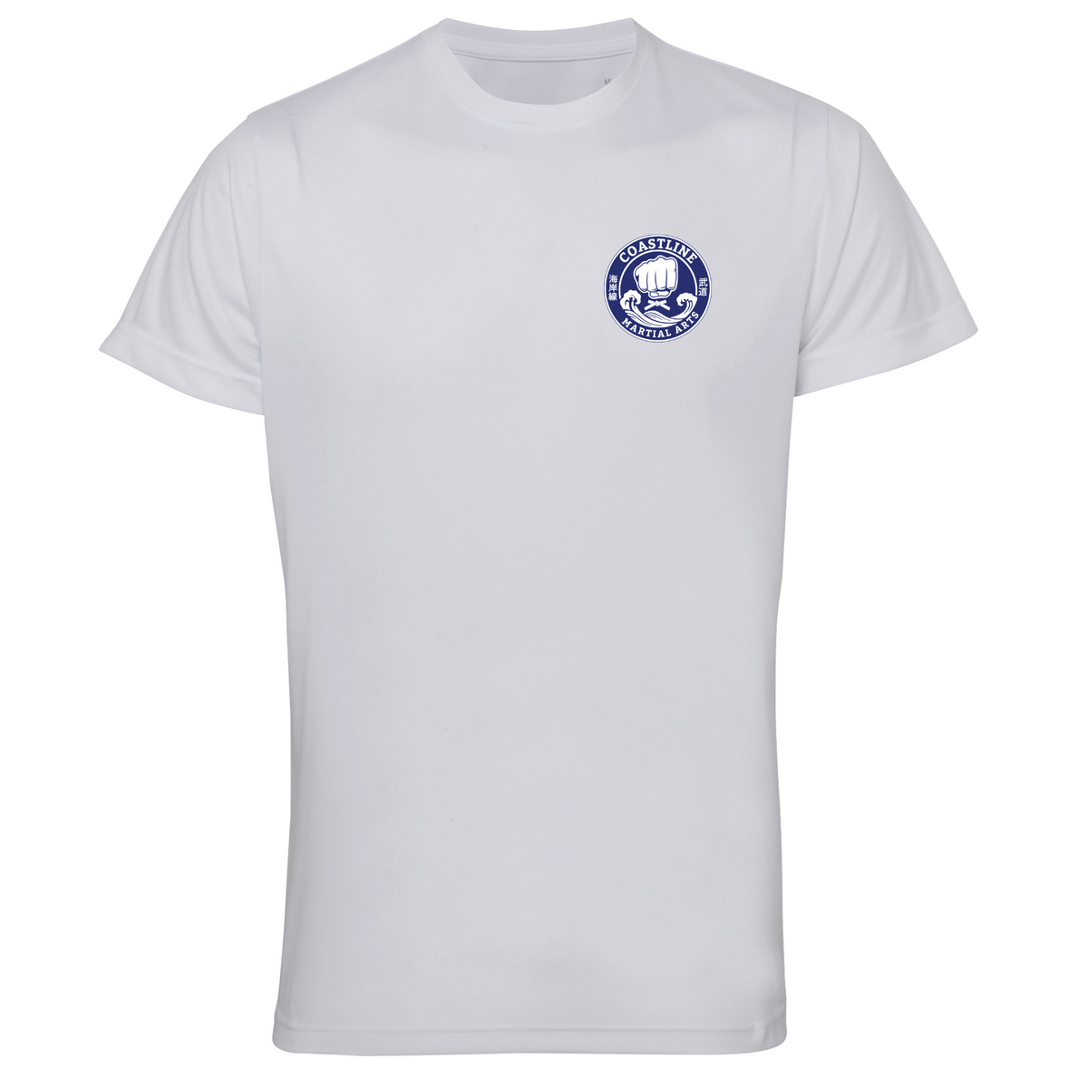 Coastline MA - Karate White Poly Tech T Shirt (Colour - All Sizes)