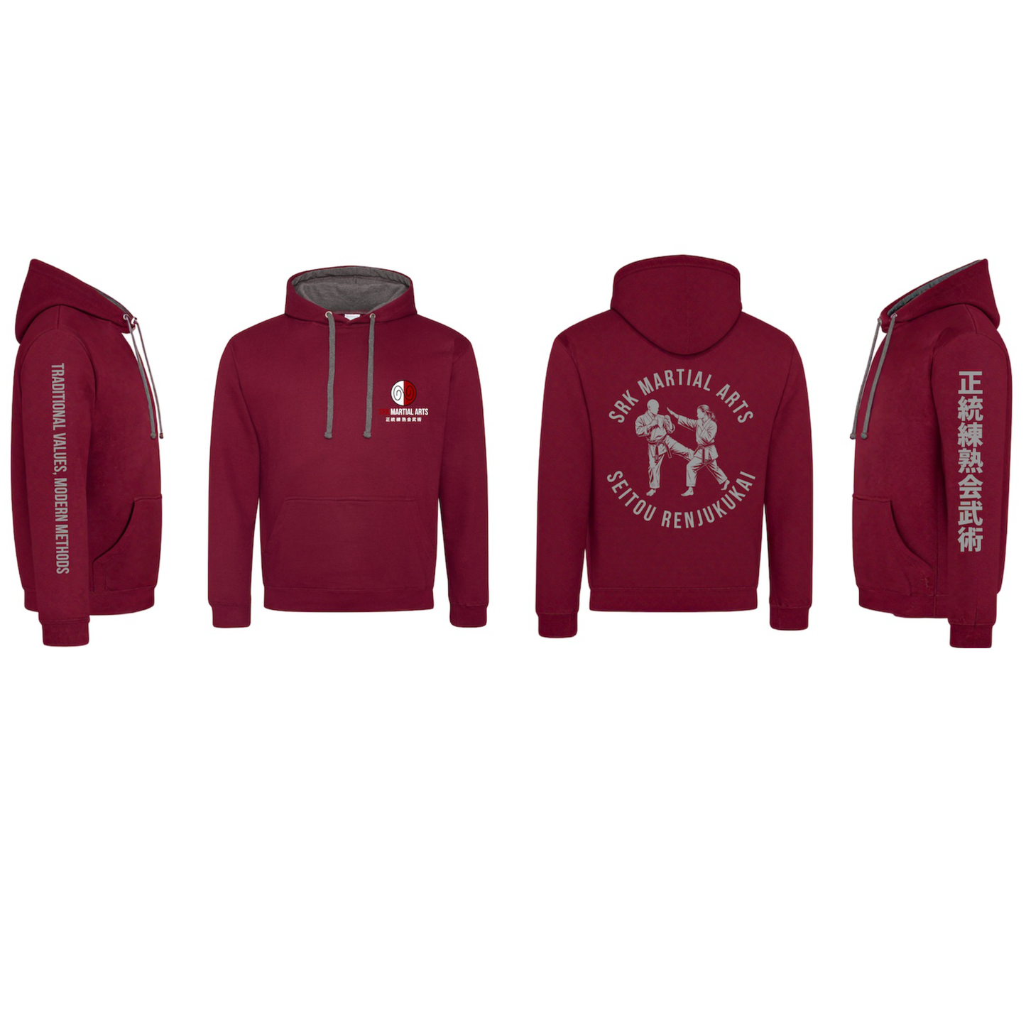 SRK Martial Arts - Adult 2 Tone Hoodie (All Colours)