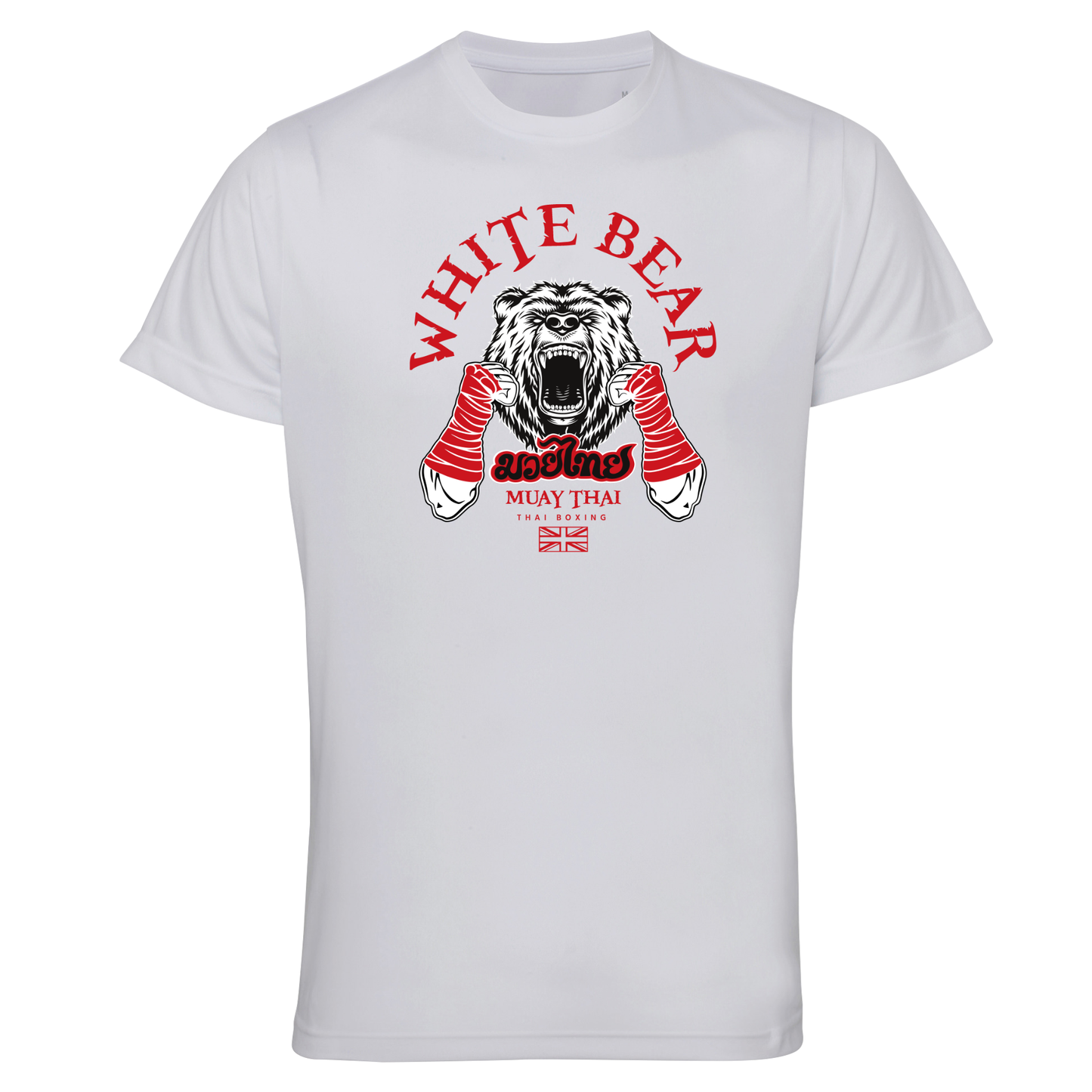 White Bear Muay Thai - Sports Poly Tee (All Sizes/Colours/Designs)