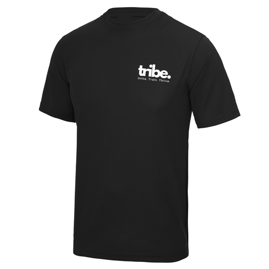 Tribe Fitness Hamilton - Unisex Adult Sports Poly Tech Tee - Black