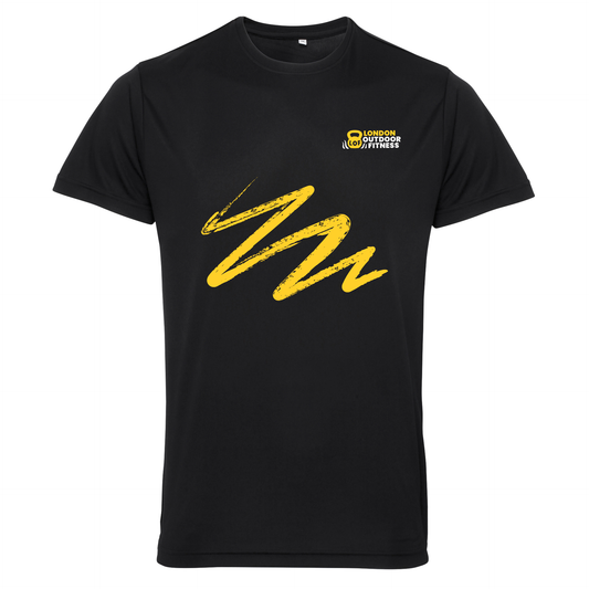 London Outdoor Fitness - Sports Poly Tech Tee 'Squiggle' (Unisex)