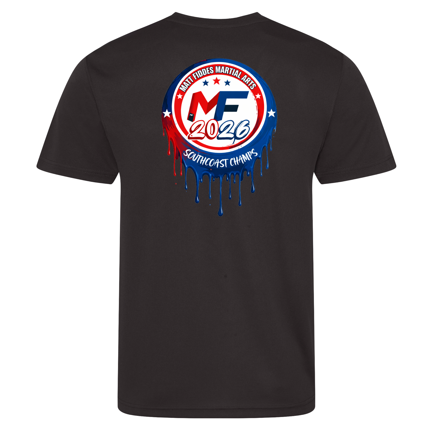 Matt Fiddes Martial Arts South - 2026 Event Sports Poly Tee (All Sizes & Colours)