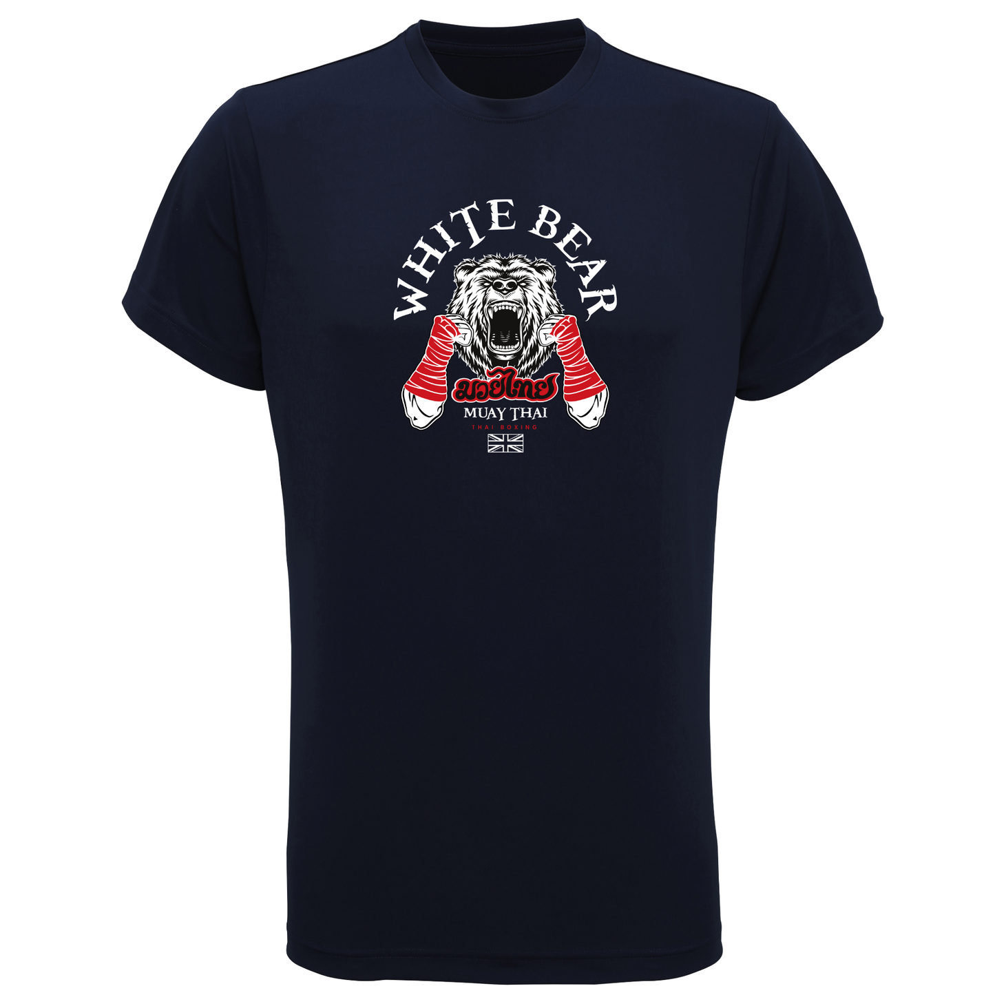 White Bear Muay Thai - Sports Poly Tee (All Sizes/Colours/Designs)