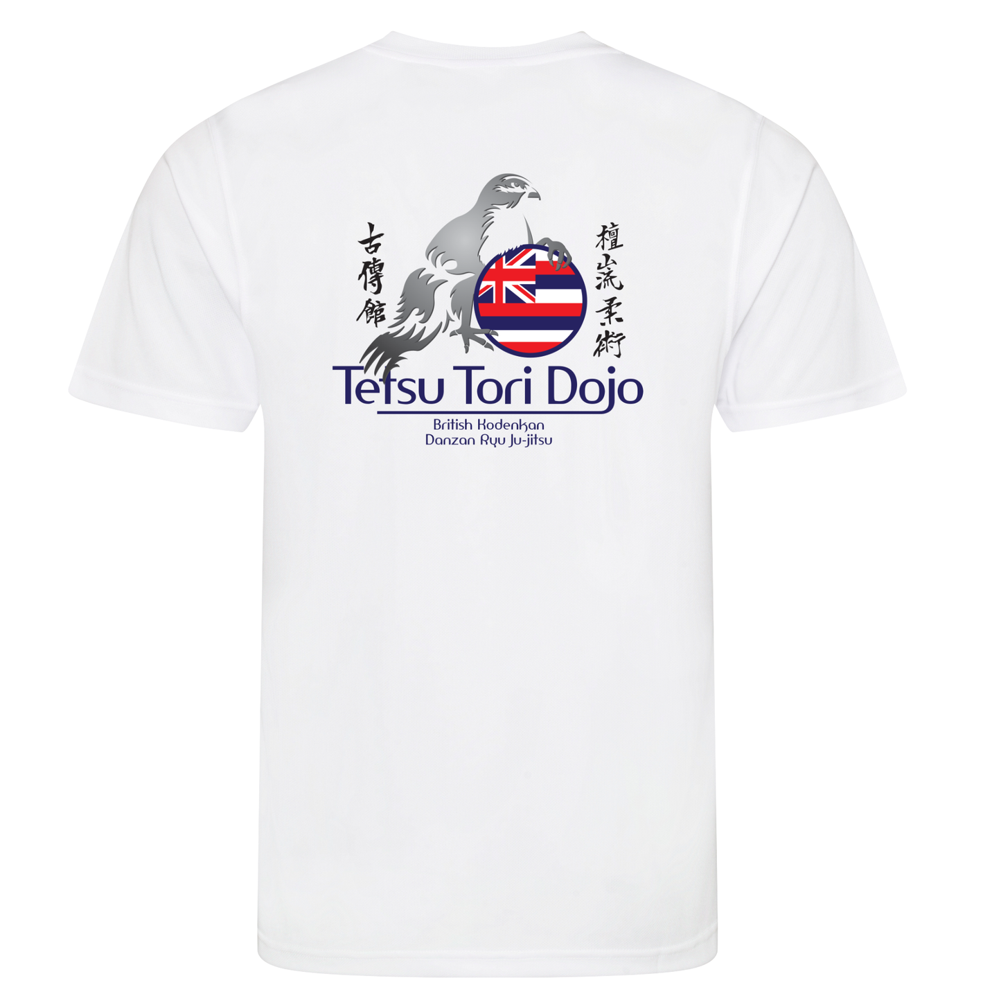 Tetsu Tori Ju-Jitsu - White Sports Poly Tee (All Sizes & Designs)