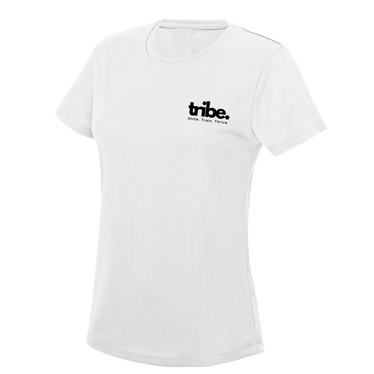 Tribe Fitness Hamilton - Women's Sports Poly Tech Tee - White