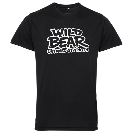 WILDBEAR - Standard Adult Sports Tech T Shirt V2 (Multiple Colours - White Logo)