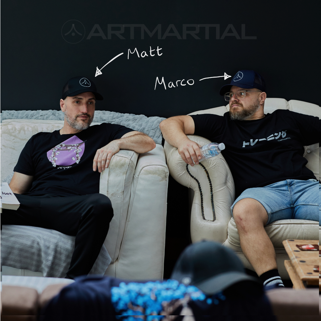 Matt and Marco, founders of ARTMARTIAL PRINT