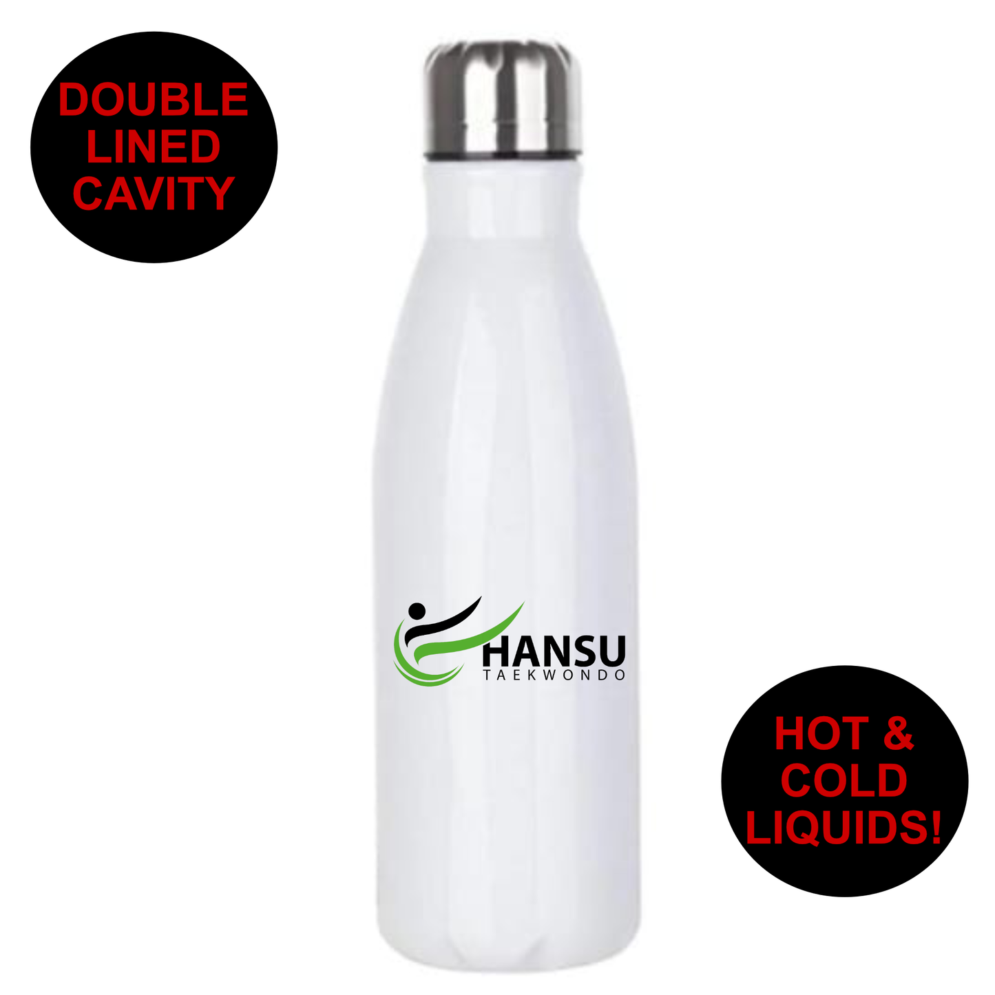 Hansu Taekwondo - Premium Stainless Steel 650ml Water Bottle