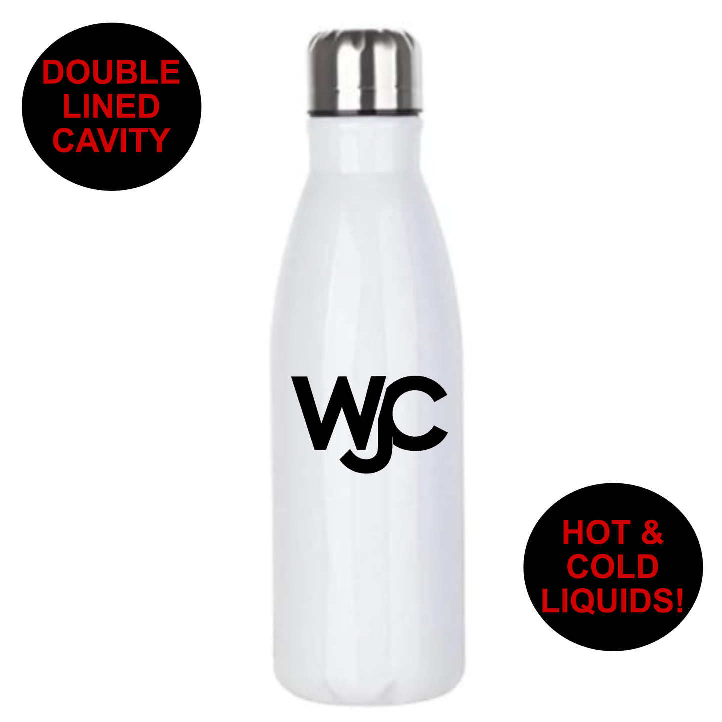 Westcliff Judo Club - Premium Stainless Steel 650ml Water Bottle: WJC Design
