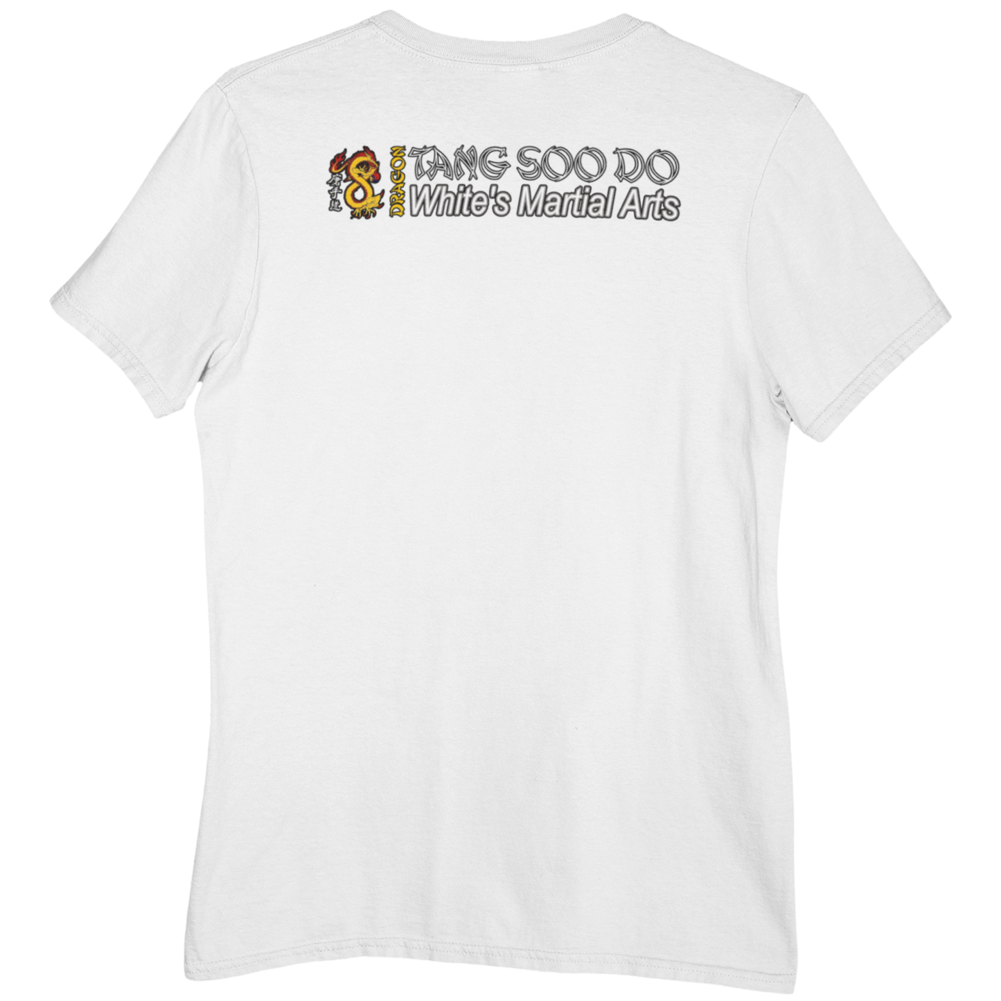 dragon tsd - Adult T Shirt White (Back Logo)